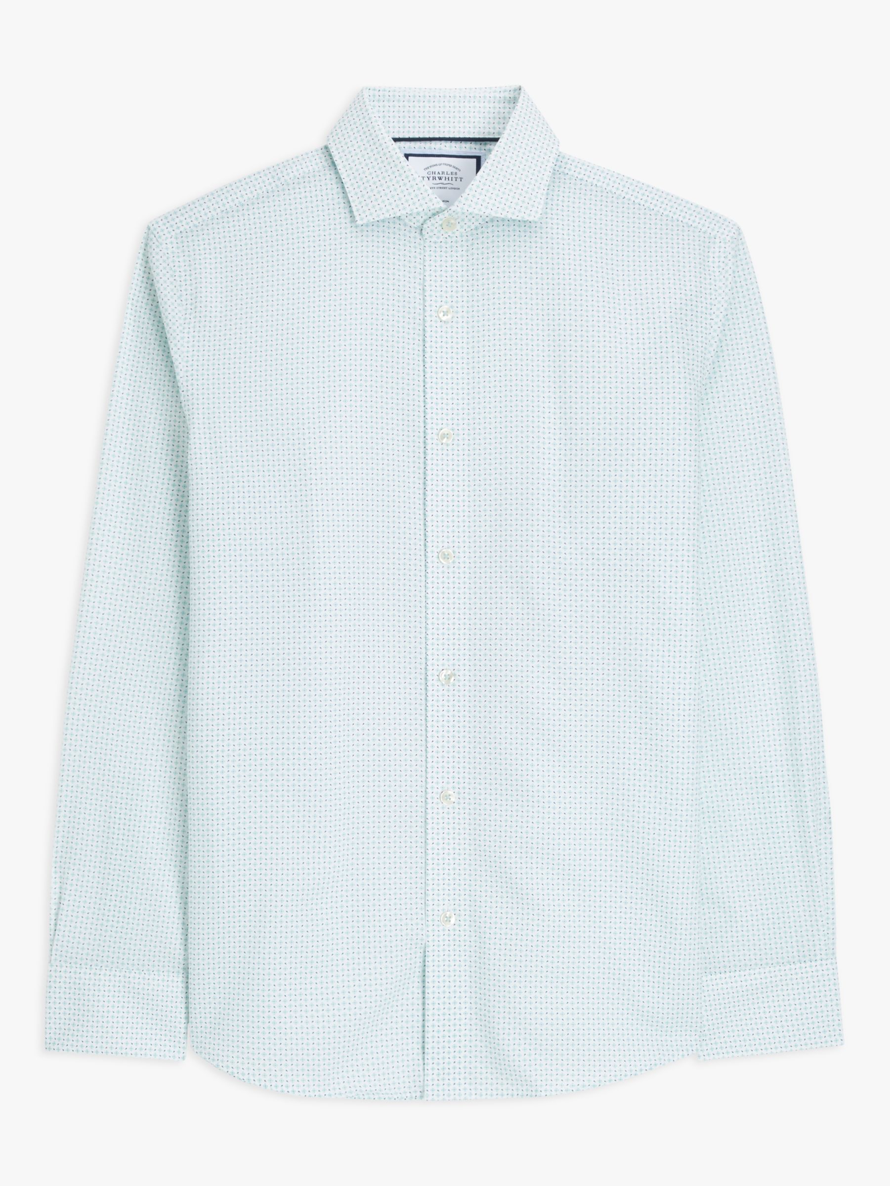 Charles Tyrwhitt Cutaway Collar Slim Fit Non-Iron Petal Print Shirt