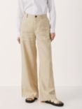 Part Two Ninnes Wide Leg Trousers, White Pepper