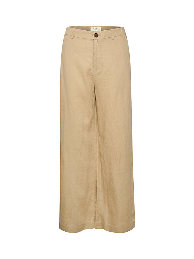 Part Two Ninnes Wide Leg Trousers, White Pepper