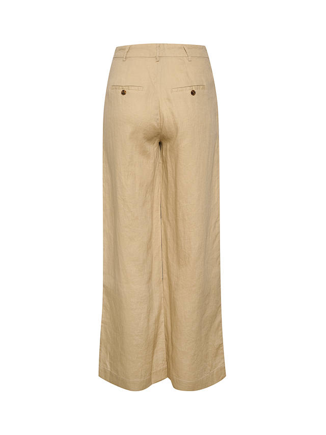 Part Two Ninnes Wide Leg Trousers, White Pepper