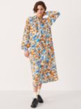 Part Two Shira Relaxed Fit Long Sleeve Shirt Dress, Blue