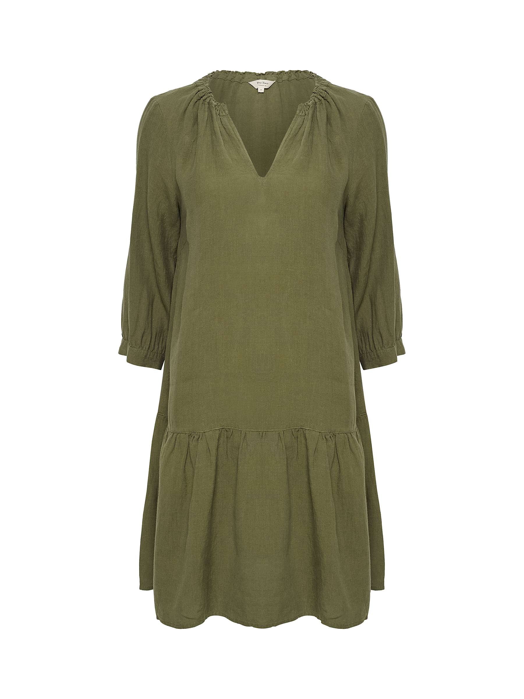 Buy Part Two Chania Relaxed Fit Linen Knee Length Dress, Kalamata Online at johnlewis.com