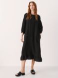 Part Two Sisse Relaxed Fit Linen Midi Dress, Black