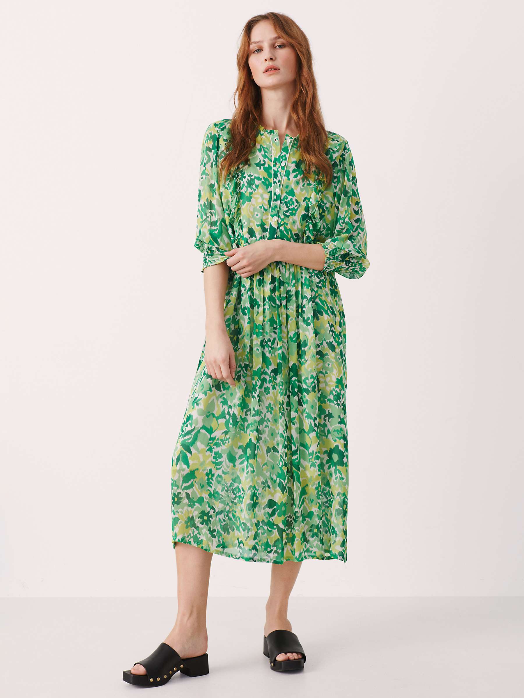 Buy Part Two Sila Floral Long Sleeve Maxi Dress Online at johnlewis.com