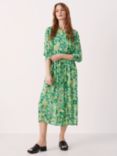 Part Two Sila Floral Long Sleeve Maxi Dress, Green