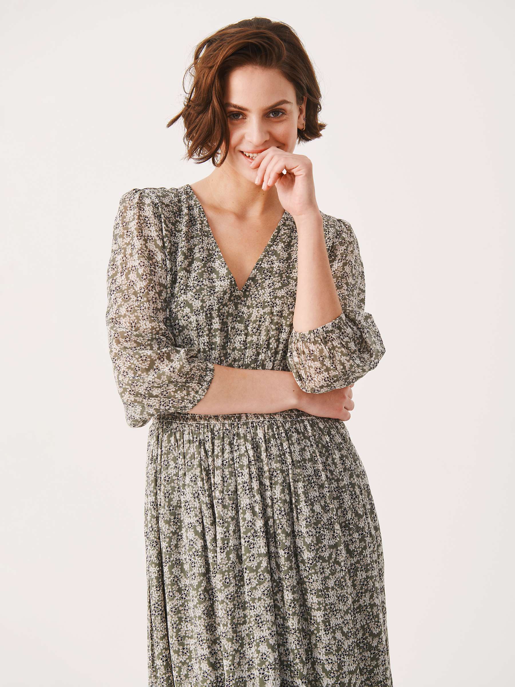 Buy Part Two Siraline Floral Midi Dress Online at johnlewis.com