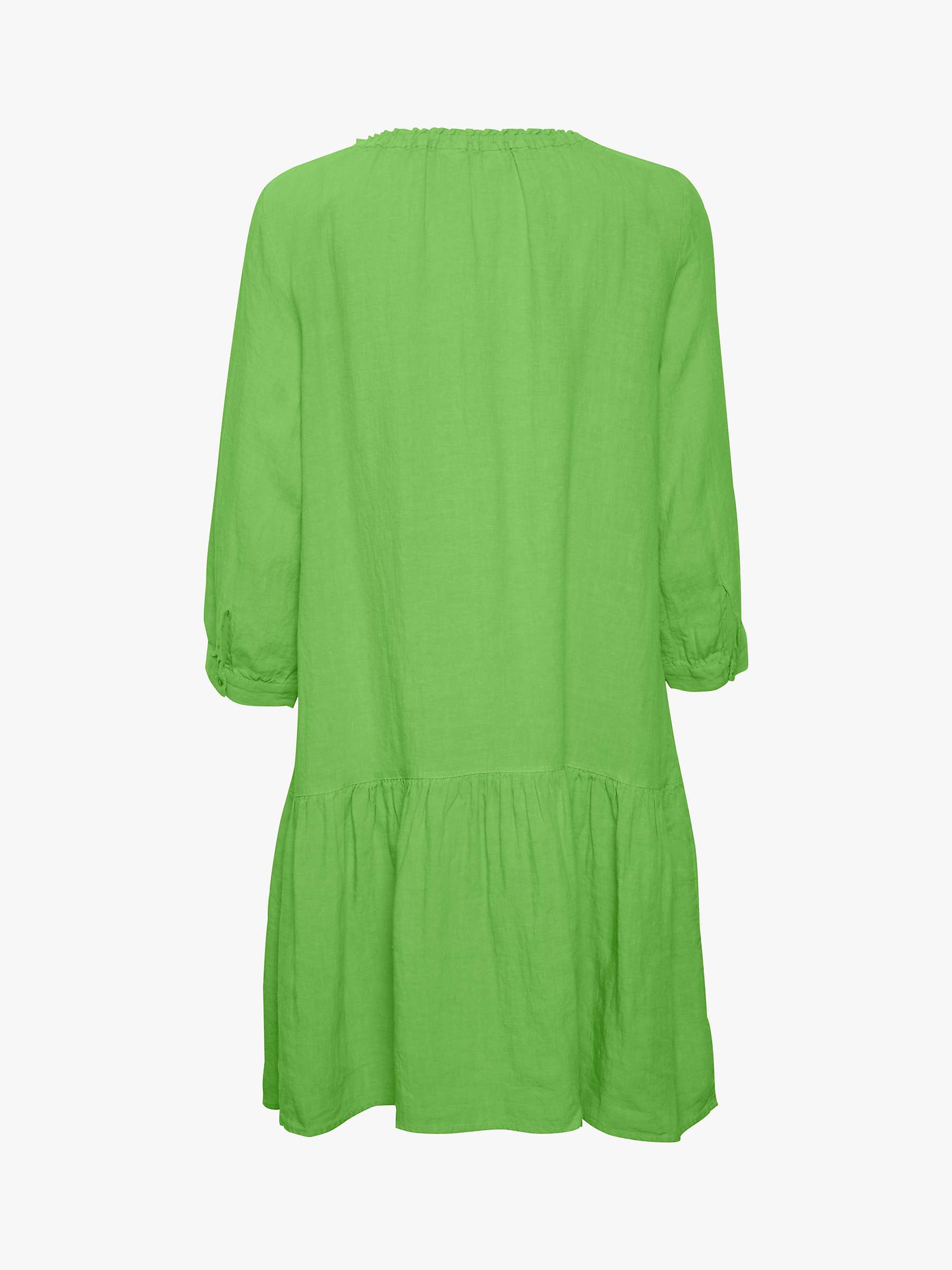 Buy Part Two Chania Linen Tunic Dress, Grass Green Online at johnlewis.com