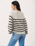 Part Two Saya Cotton Stripe Jumper, Dark Navy