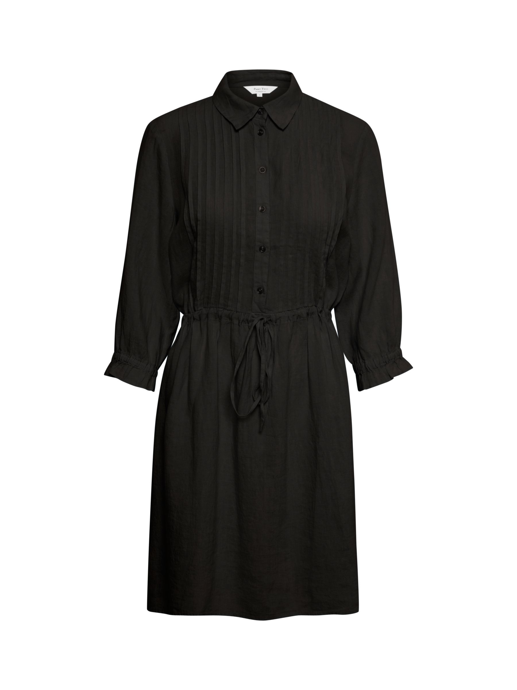 Part Two Sallie Linen Dress, Black, 16