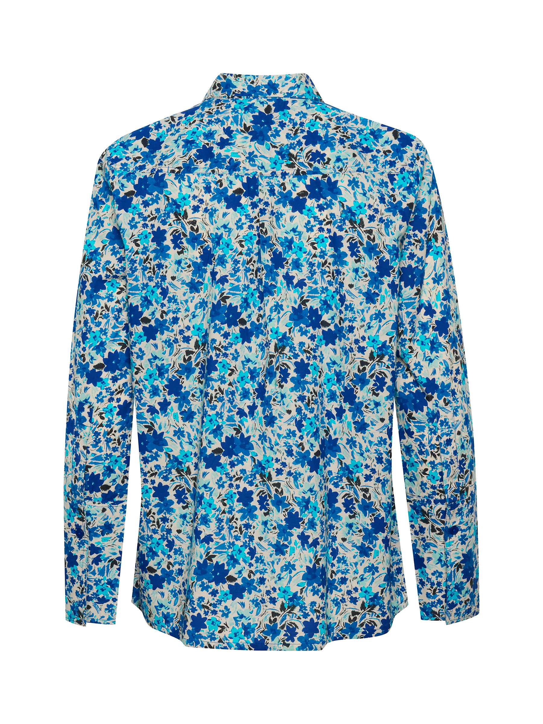 Part Two Sabella Cotton Floral Shirt, Blue at John Lewis & Partners