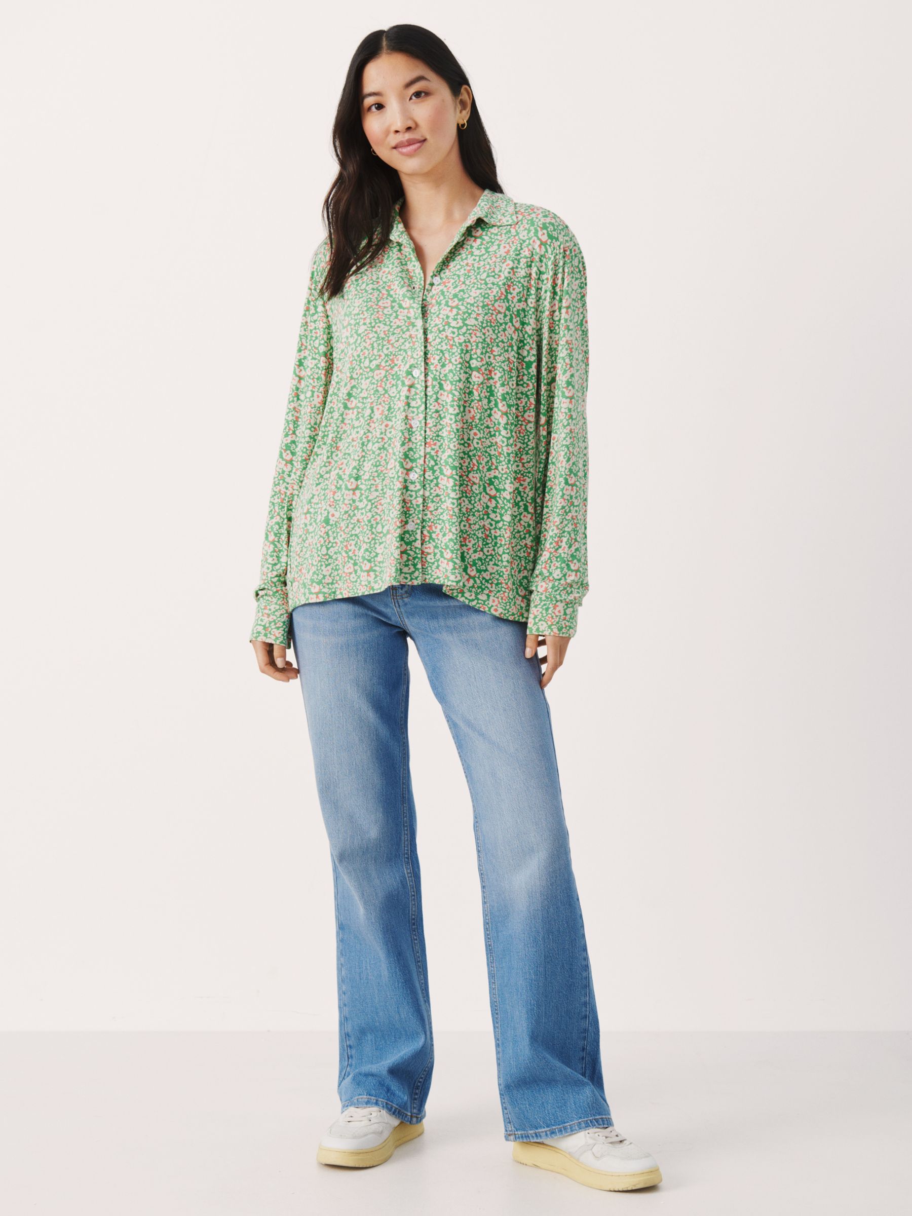 Buy Part Two Sarona Floral Long Sleeve Shirt Online at johnlewis.com