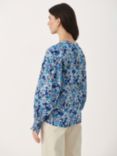 Part Two Namis Cotton Floral Balloon Sleeve Blouse