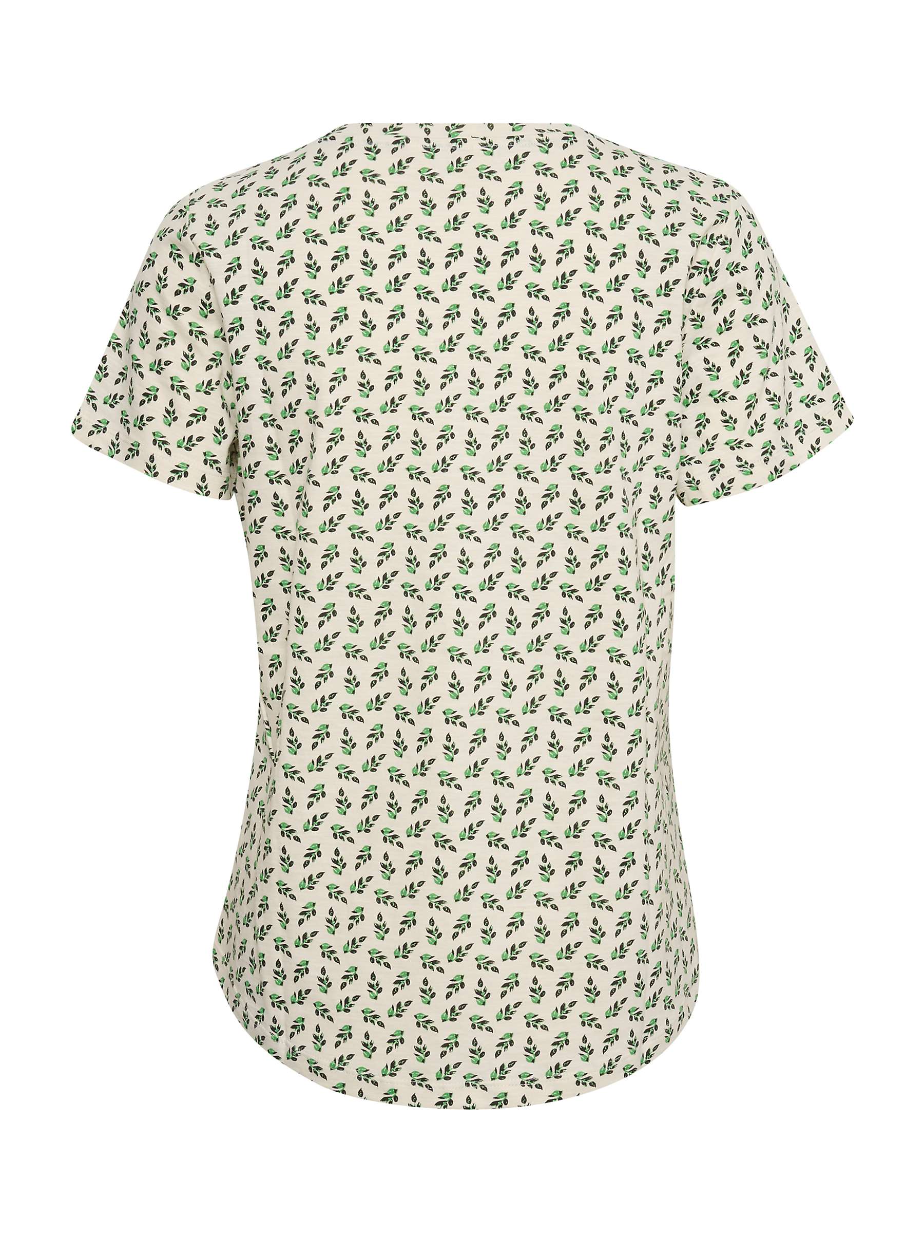 Buy Part Two Gesina Short Sleeve Cotton Top, Greenbriar Leaf Online at johnlewis.com
