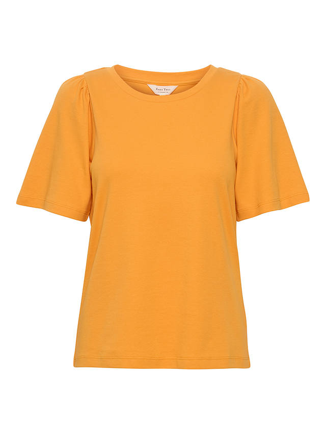 Part Two Imalea Organic Cotton T-Shirt, Apricot at John Lewis & Partners