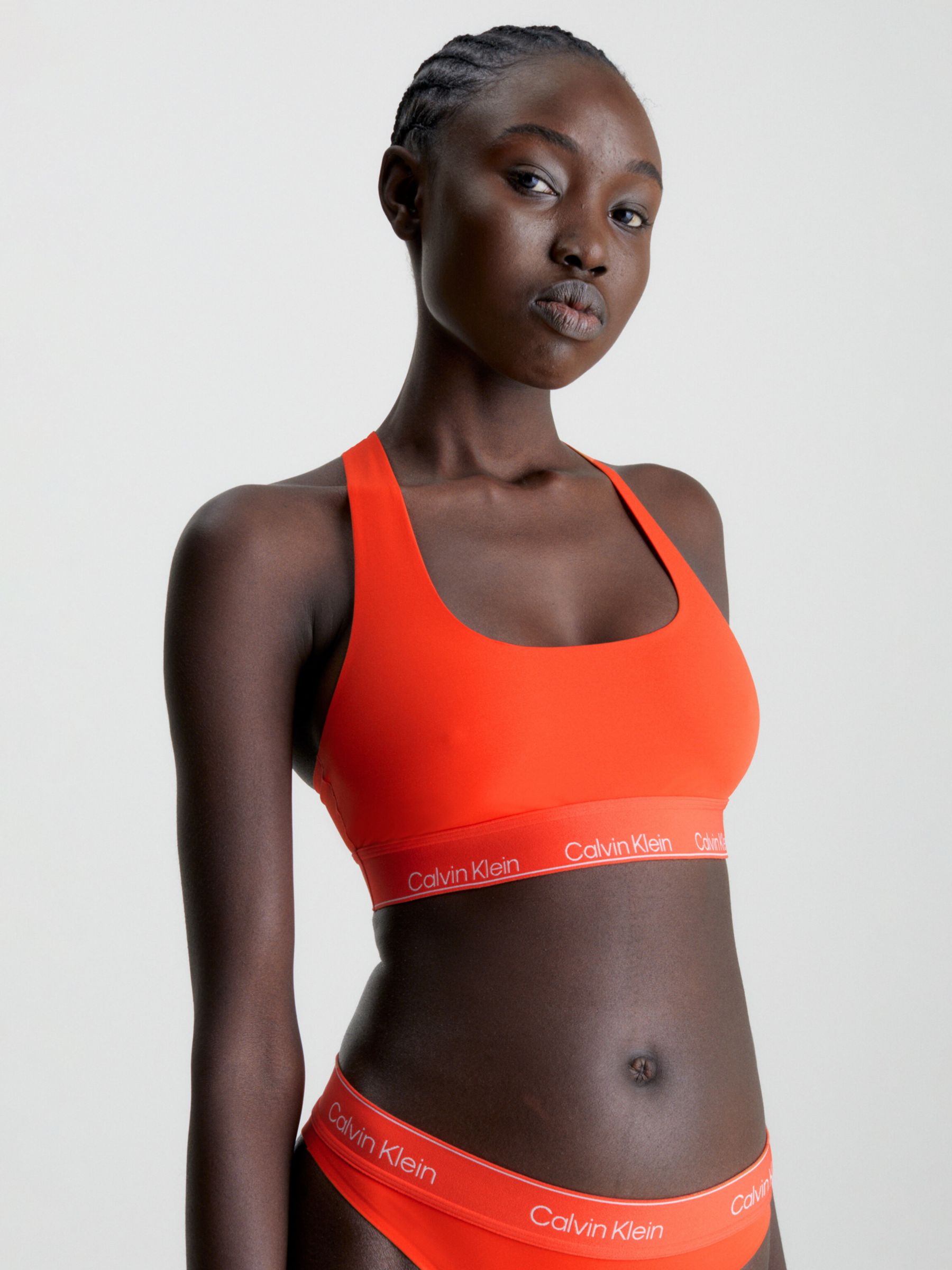 Calvin Klein Women's Modern Performance Bikini - Orange - XS - Modafirma