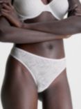 Calvin Klein Sheer Lace Thong, White