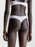 Calvin Klein Sheer Lace Thong, White