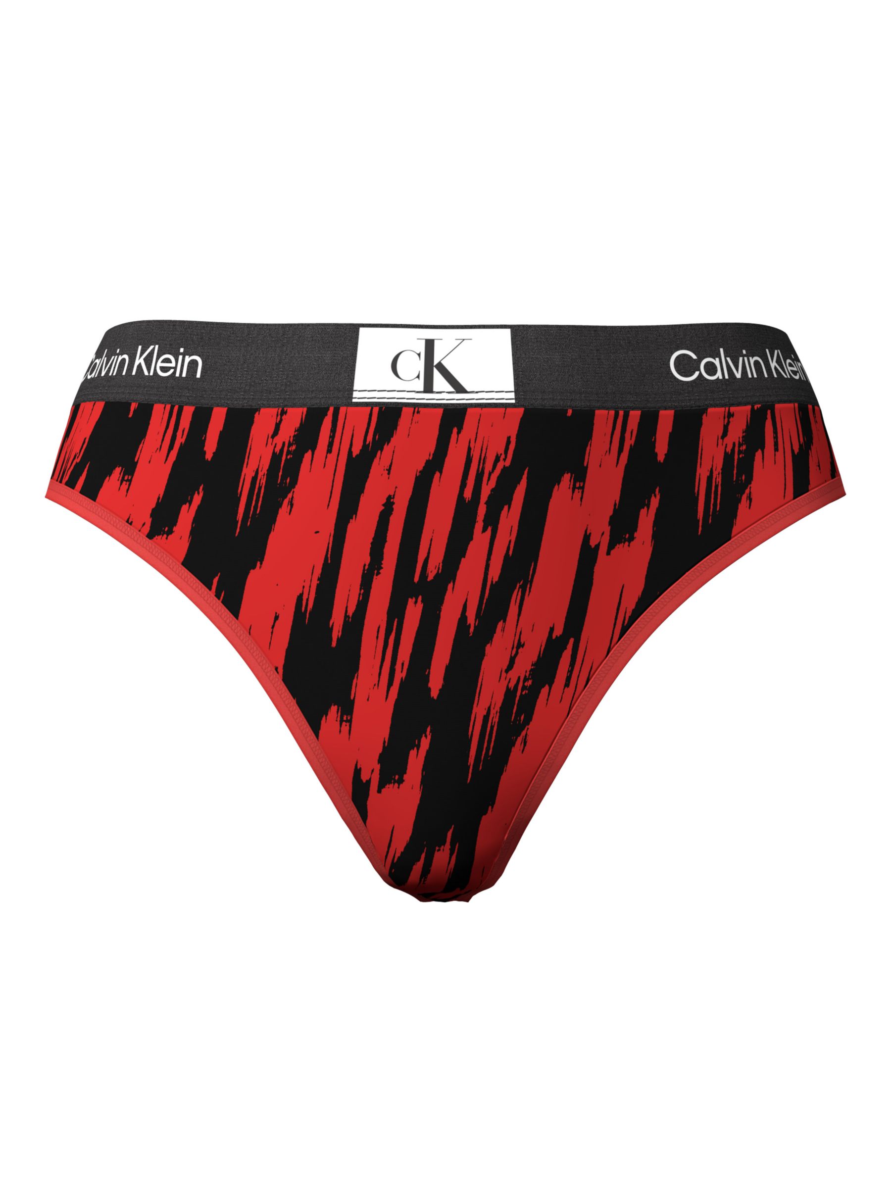 Calvin Klein 1996 Modern Bikini Briefs, Tiger Print/Hazard, XS