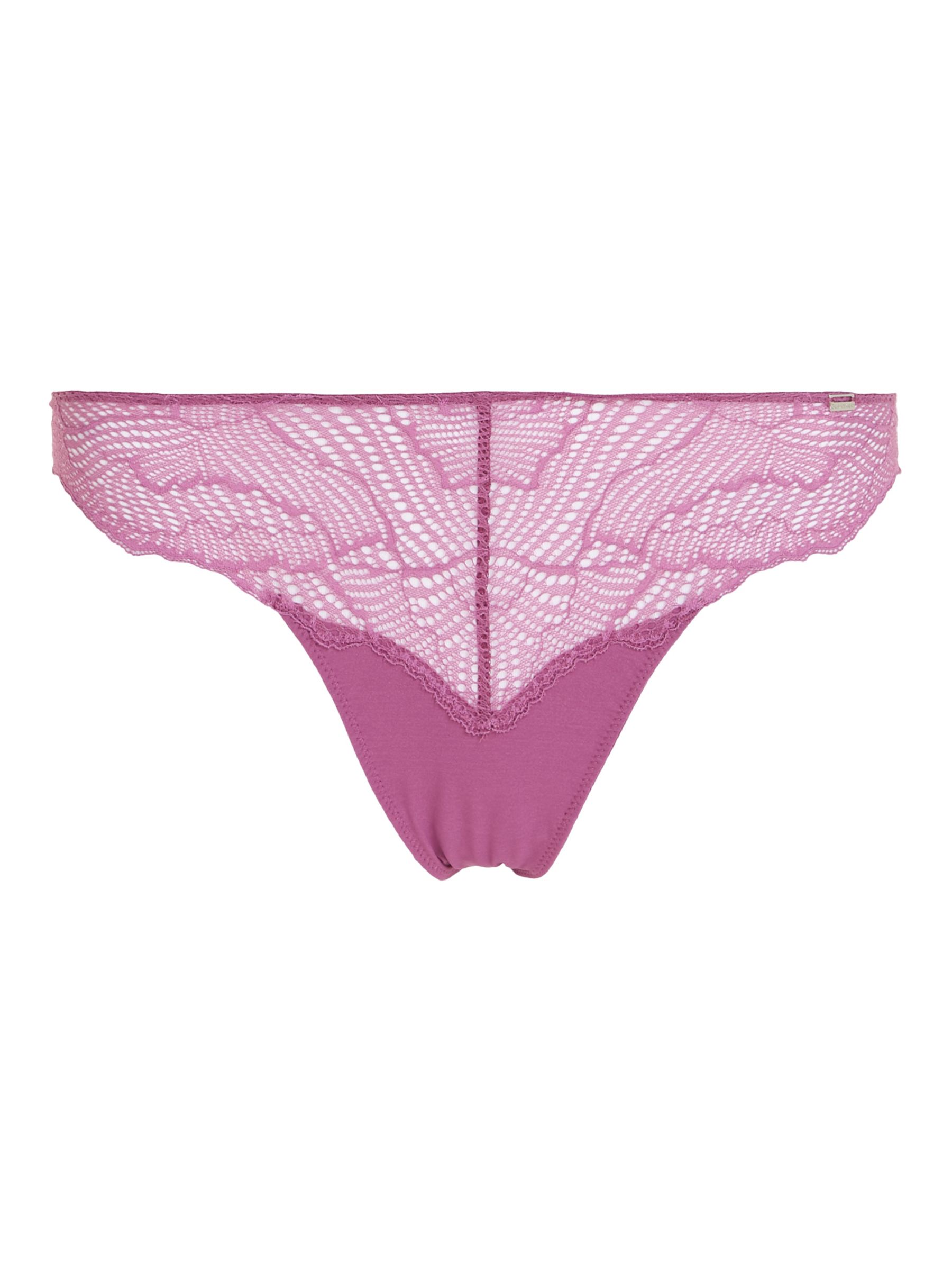 Calvin Klein Women?s One Size Thong Underwear QF5604: OS/Amethyst