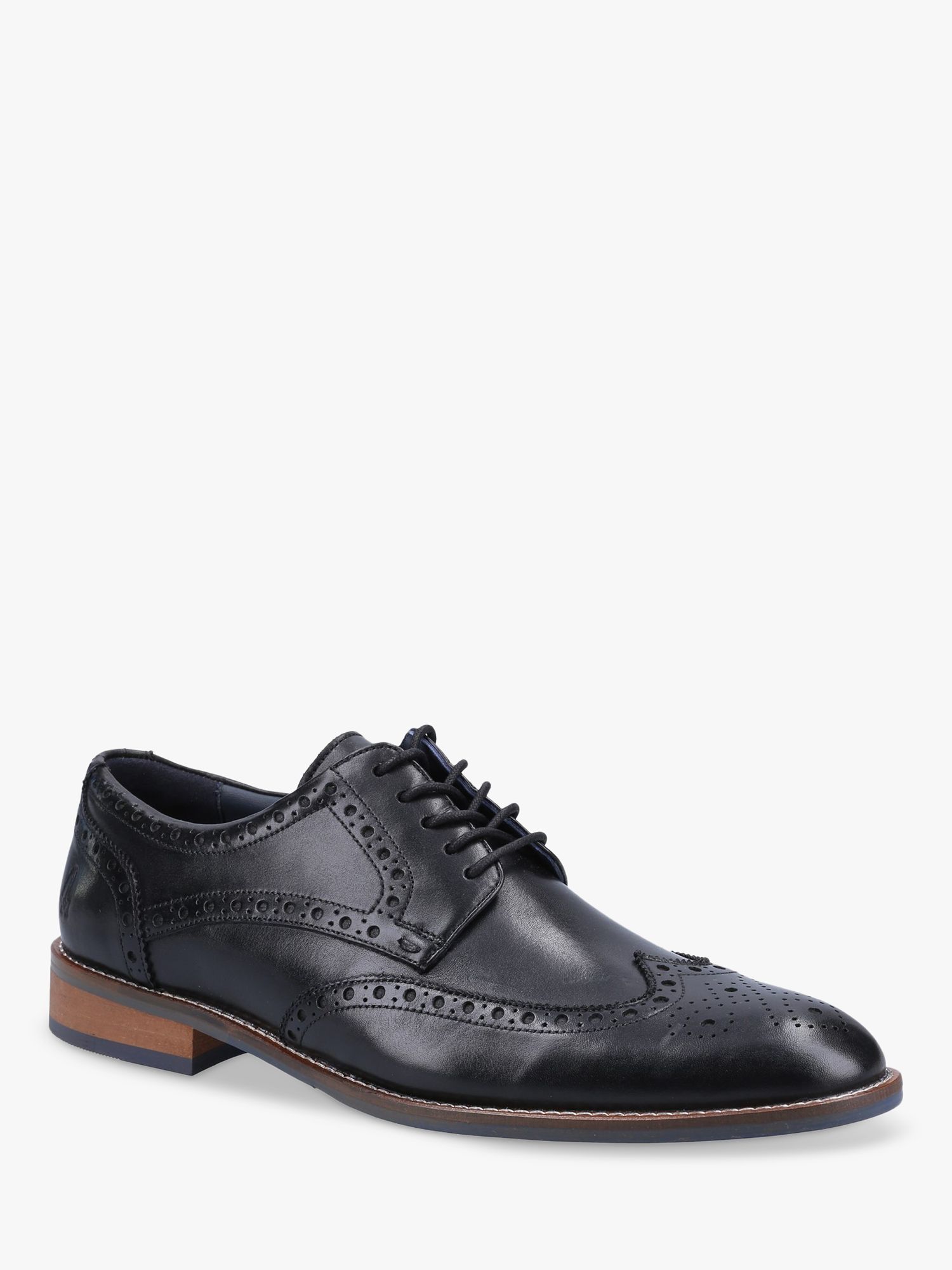 Hush Puppies Dustin Leather Brogues, Black, 6