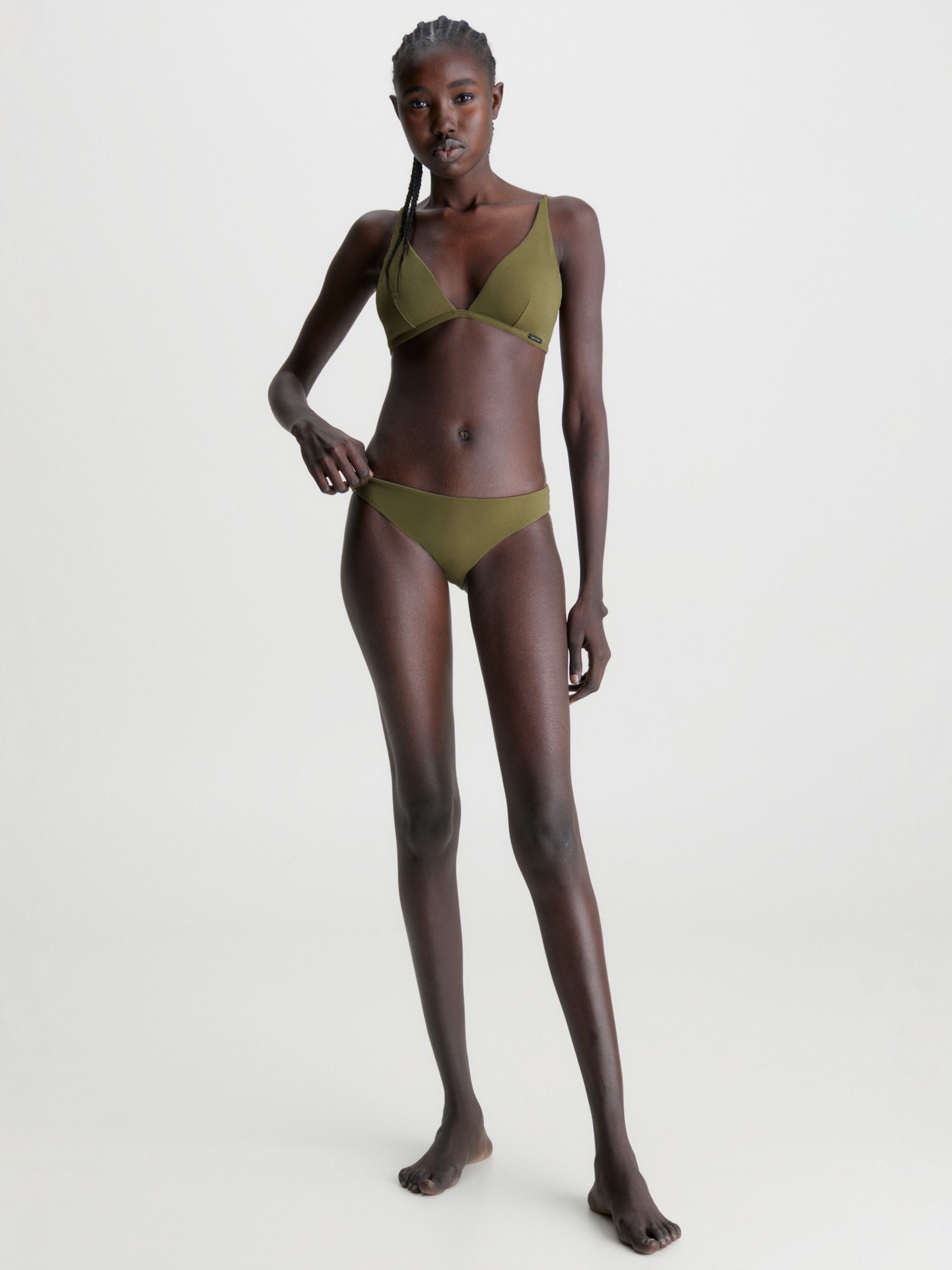 Calvin Klein Core Archive Bikini Bottoms, New Basil, XS