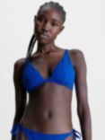 Calvin Klein Triangle Bikini Top, Blue, Blue