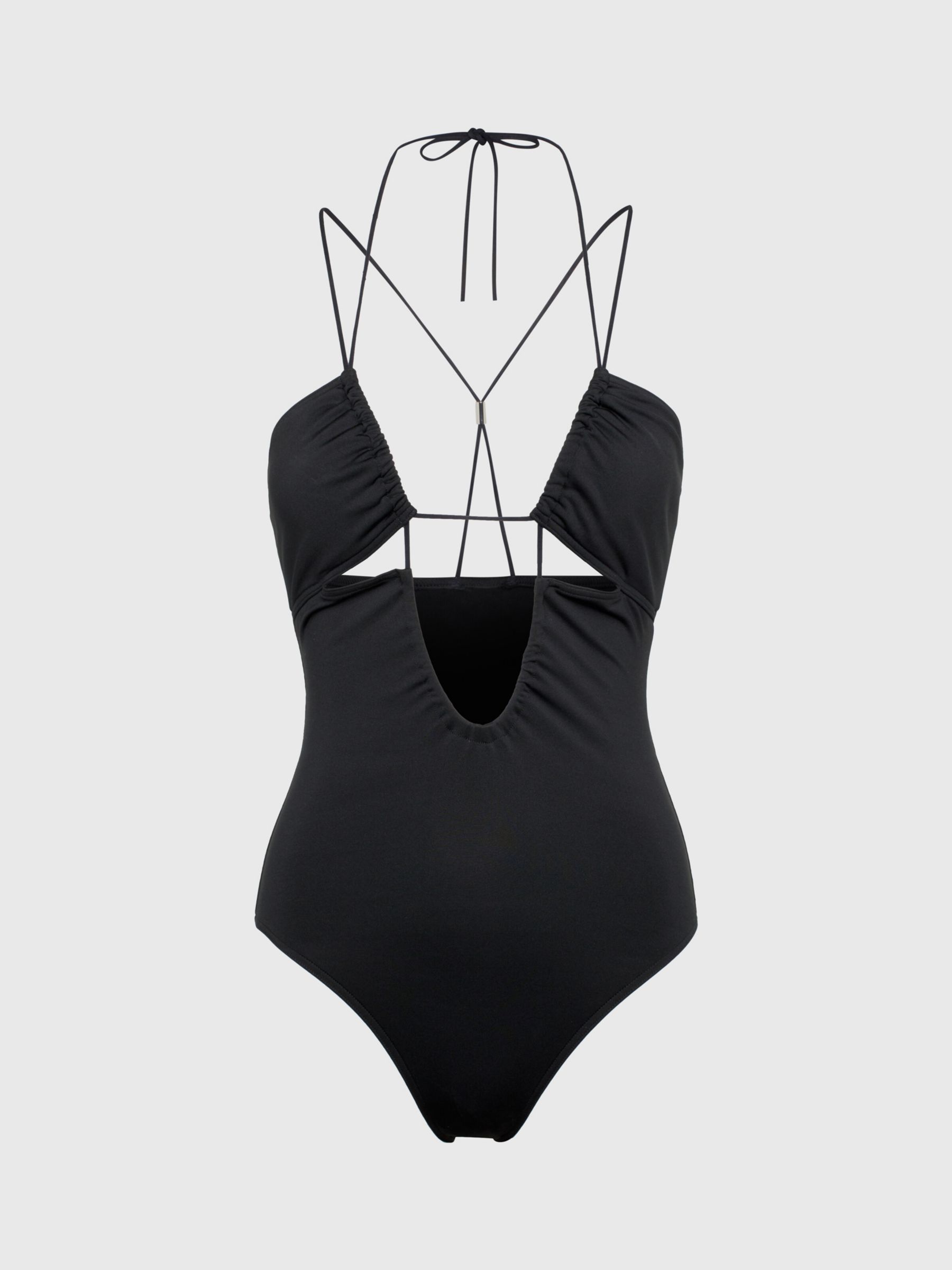 Calvin Klein - cross back swimsuit - logo ties one piece - women - dstore  online