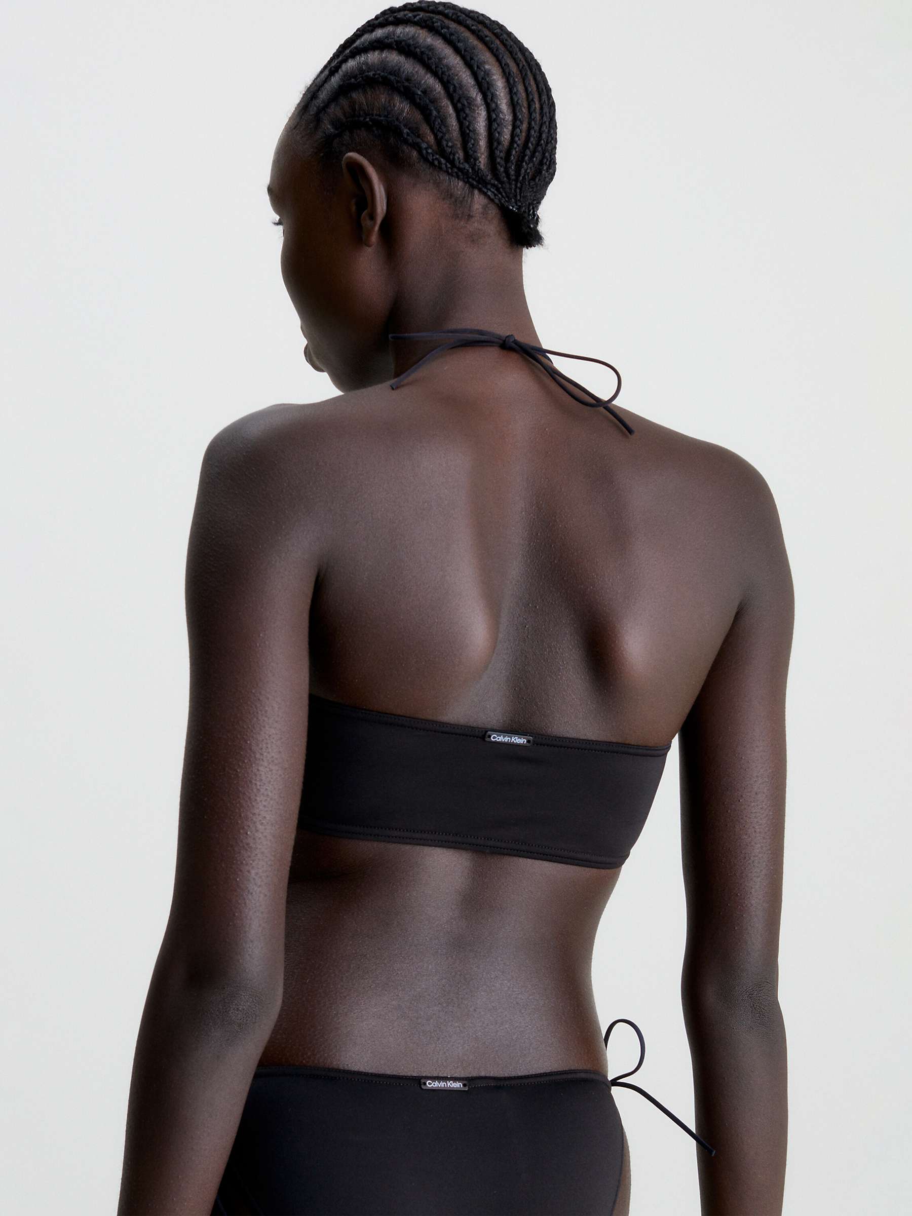 Buy Calvin Klein Core Multi Ties Bikini Top, Black Online at johnlewis.com