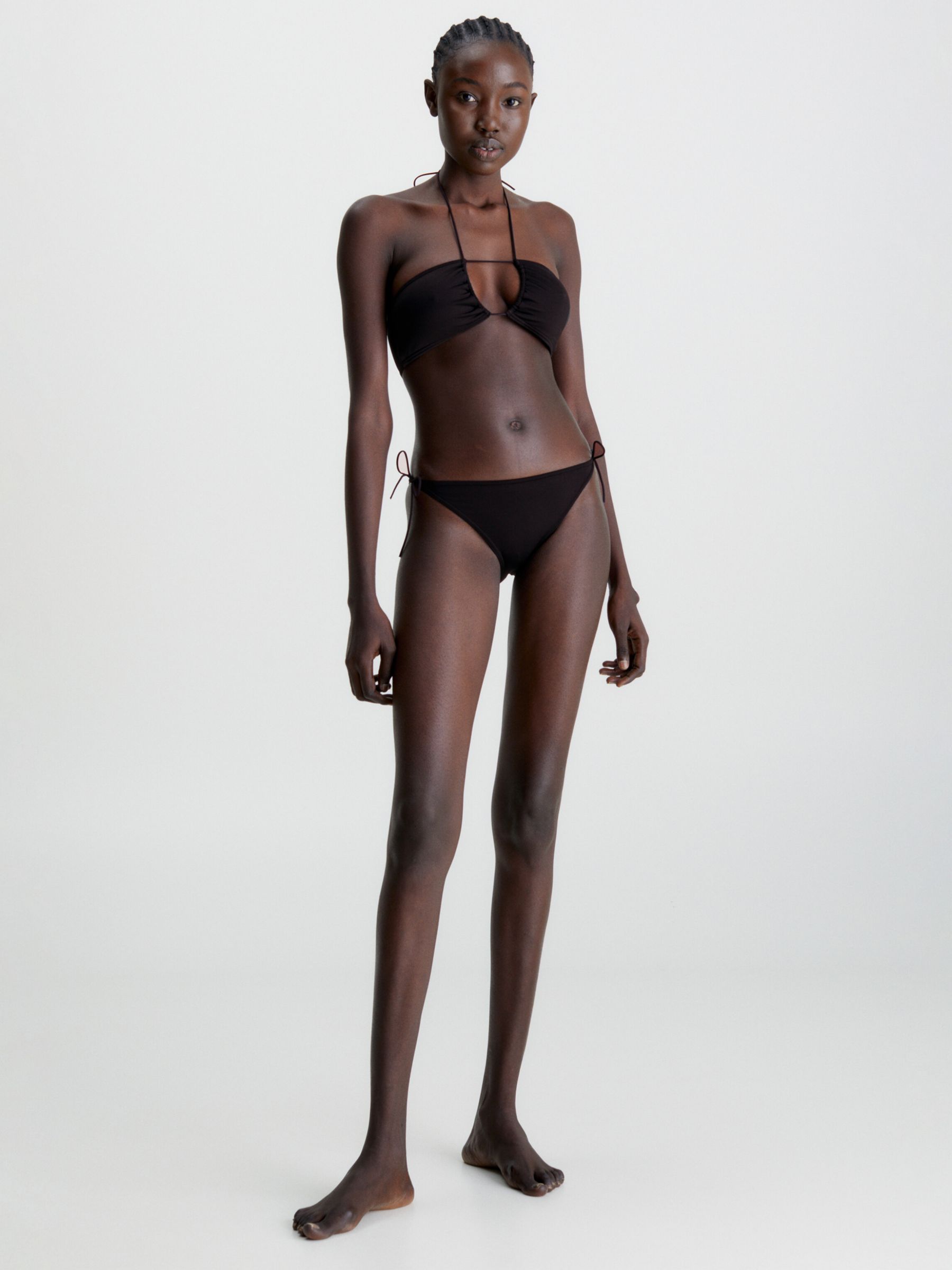Calvin Klein Core Multi Ties One Piece Swimsuit in Black