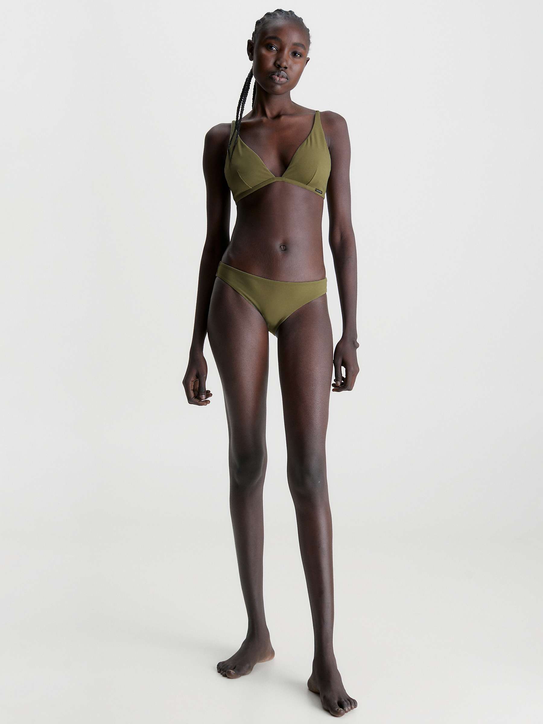 Buy Calvin Klein Core Swim Top, New Basil Online at johnlewis.com