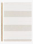 John Lewis Wide Stripe Hidden Tab Voile Panel, Natural