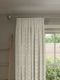 John Lewis Feather Leaf Pair Lined Pencil Pleat Curtains, Honey