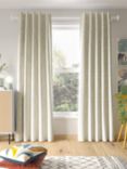 John Lewis ANYDAY Mila Pair Dimout/Thermal Lined Multiway Curtains, Putty