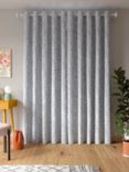 John Lewis ANYDAY Scribble Print Pair Lined Eyelet Curtains
