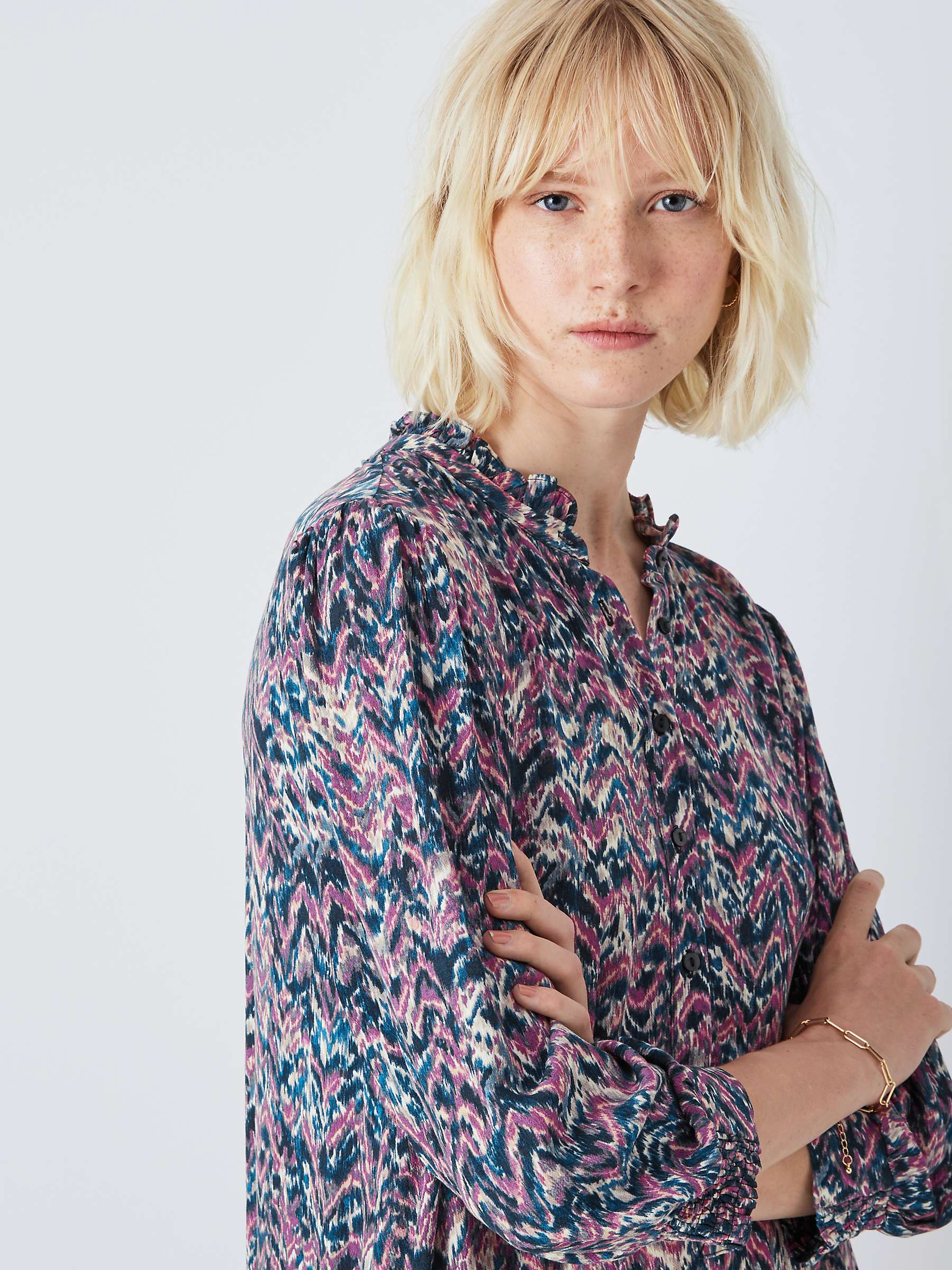 Buy AND/OR Fifi Ikat Dress, Pink/Multi Online at johnlewis.com