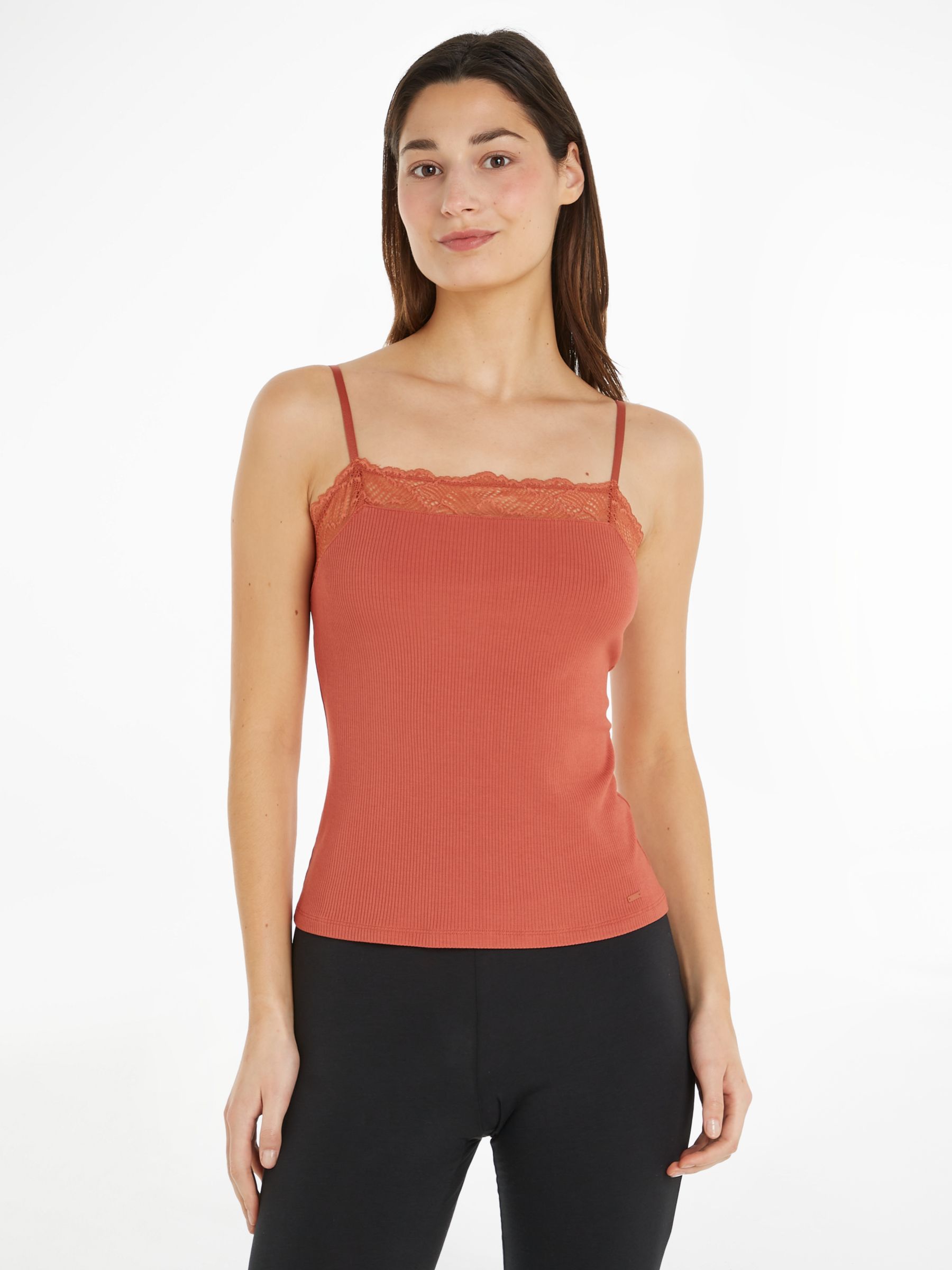 Calvin Klein Sophisticated Lounge Cami Top, Copper, XS