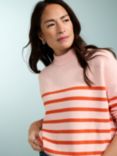 Baukjen Hallie Stripe Jumper, Powder Pink, Powder Pink