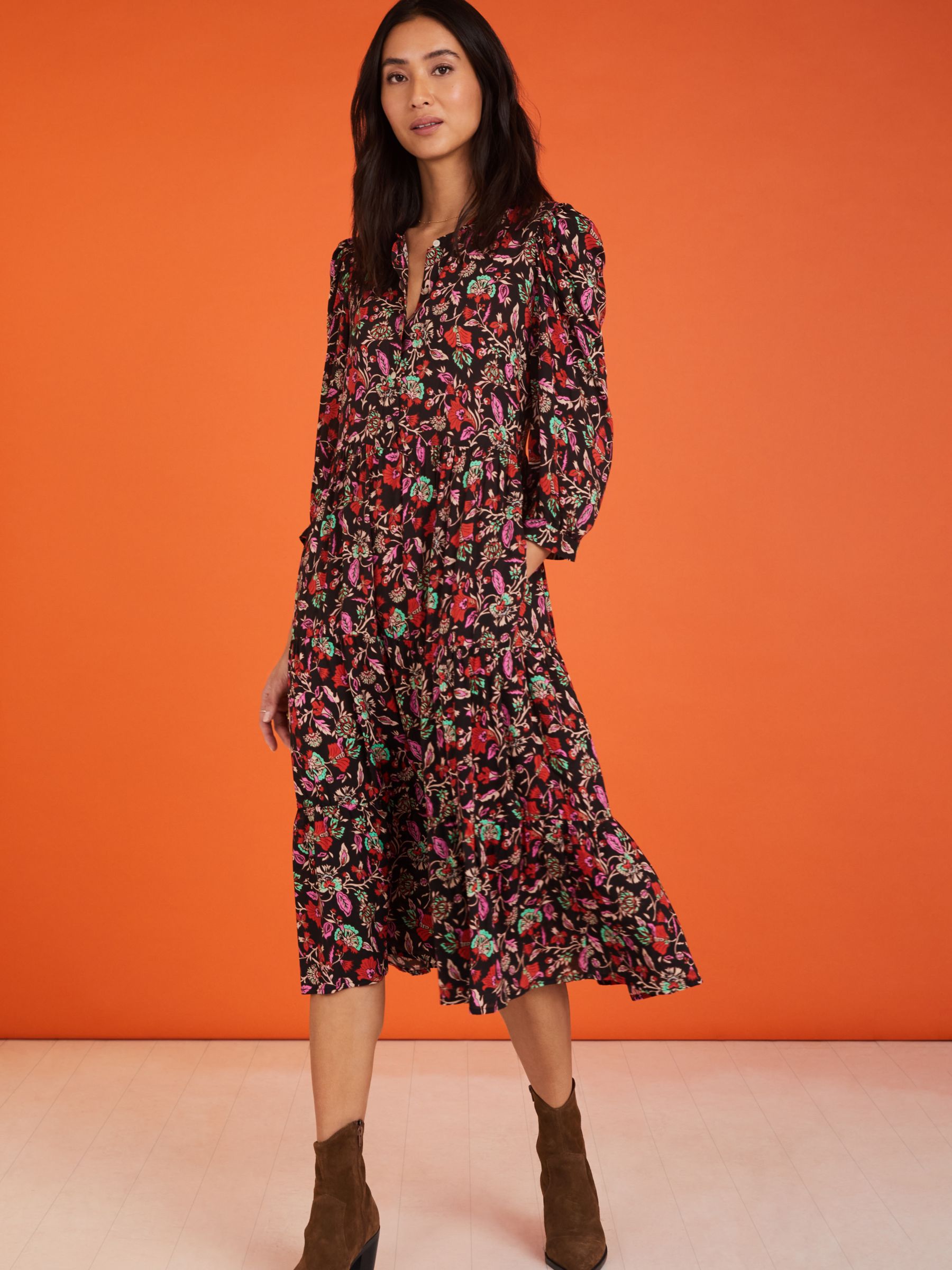 Baukjen Maria Midi Dress, Multi at John Lewis & Partners