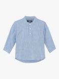 Trotters Baby Oscar Cotton Shirt, Pale Blue
