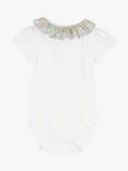 Trotters Baby Emma & Georgina Print Collar Bodysuit, White/Multi
