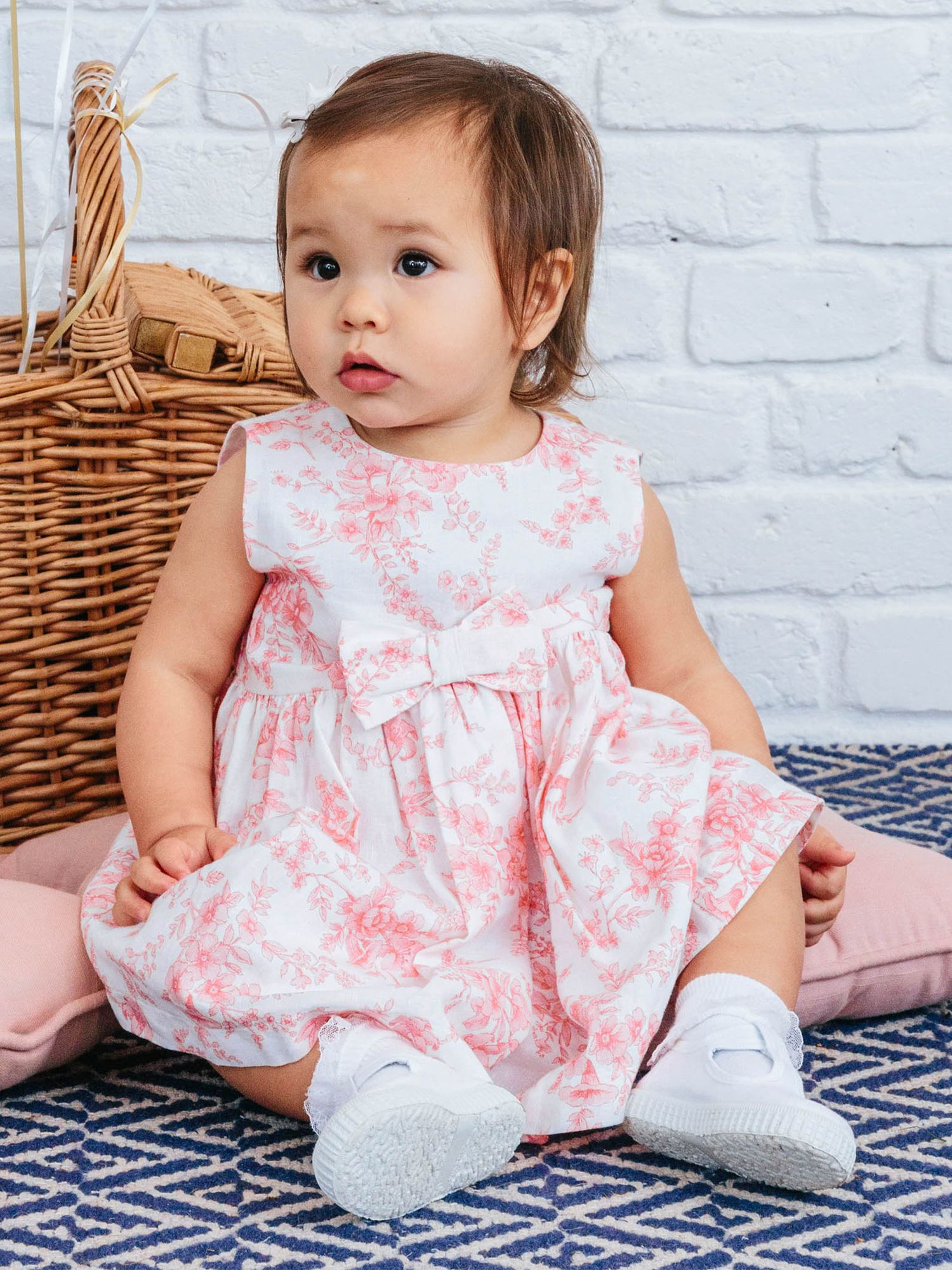 Buy Trotters Baby Maeva Floral Print Bow Dress Online at johnlewis.com