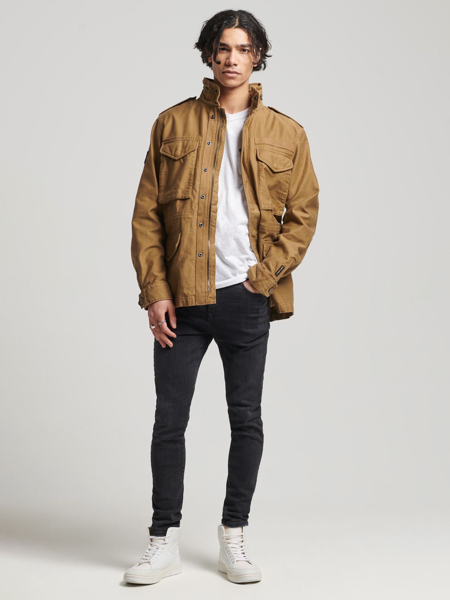 Superdry Vintage M65 Military Jacket at John Lewis & Partners