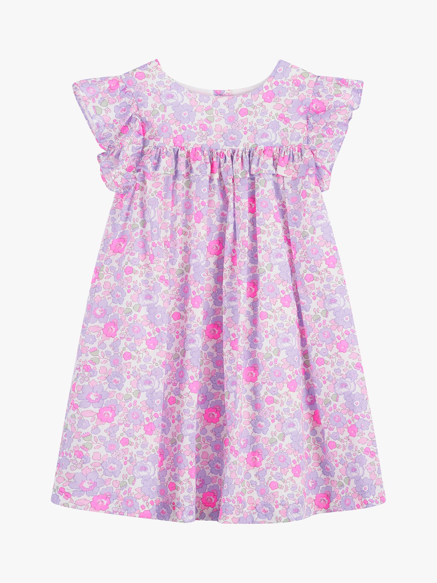 Trotters Kids' Betsy Liberty Floral Dress, Lilac Betsy at John Lewis ...