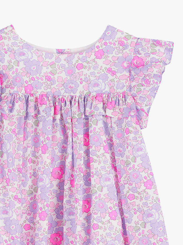 Trotters Kids' Betsy Liberty Floral Dress, Lilac Betsy