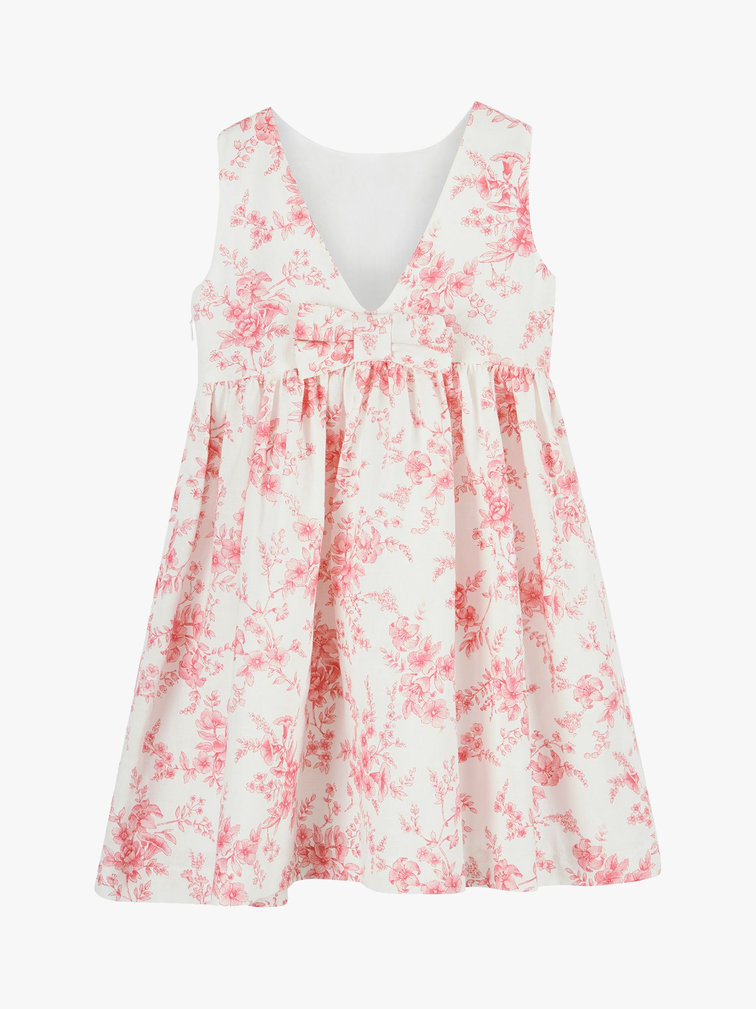 Buy Trotters Kids' Maeva Linen Blend Floral Print Dress Online at johnlewis.com