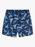 Trotters Baby Whale Swim Shorts, Navy/Whale