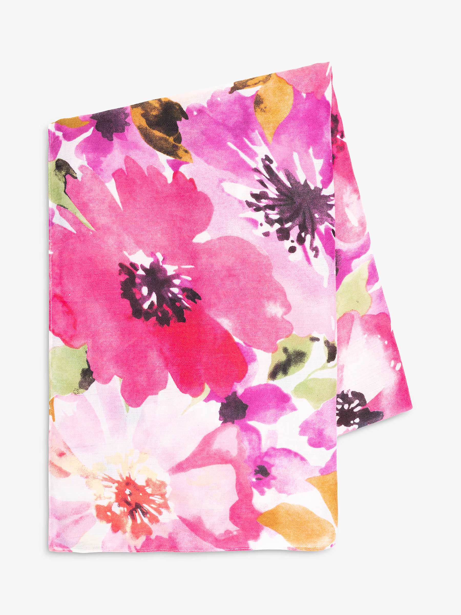 Buy chesca Floral Scarf, Pink/Purple Online at johnlewis.com