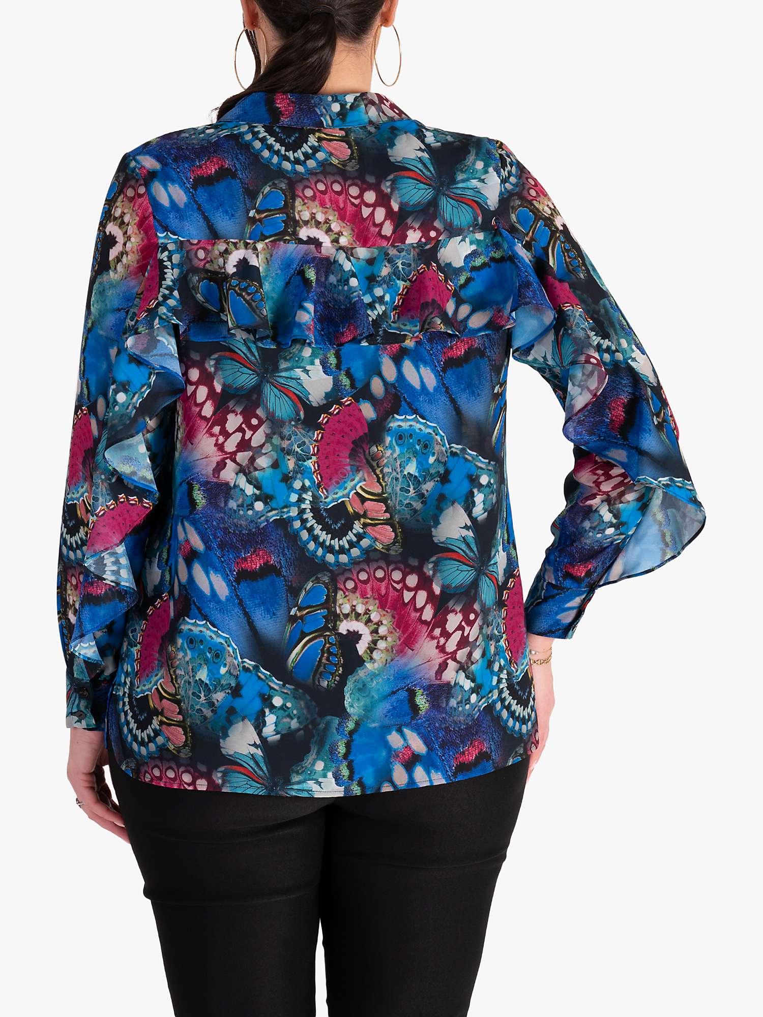 Buy chesca Butterfly Print Blouse, Multi Online at johnlewis.com