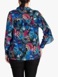 chesca Butterfly Print Blouse, Multi
