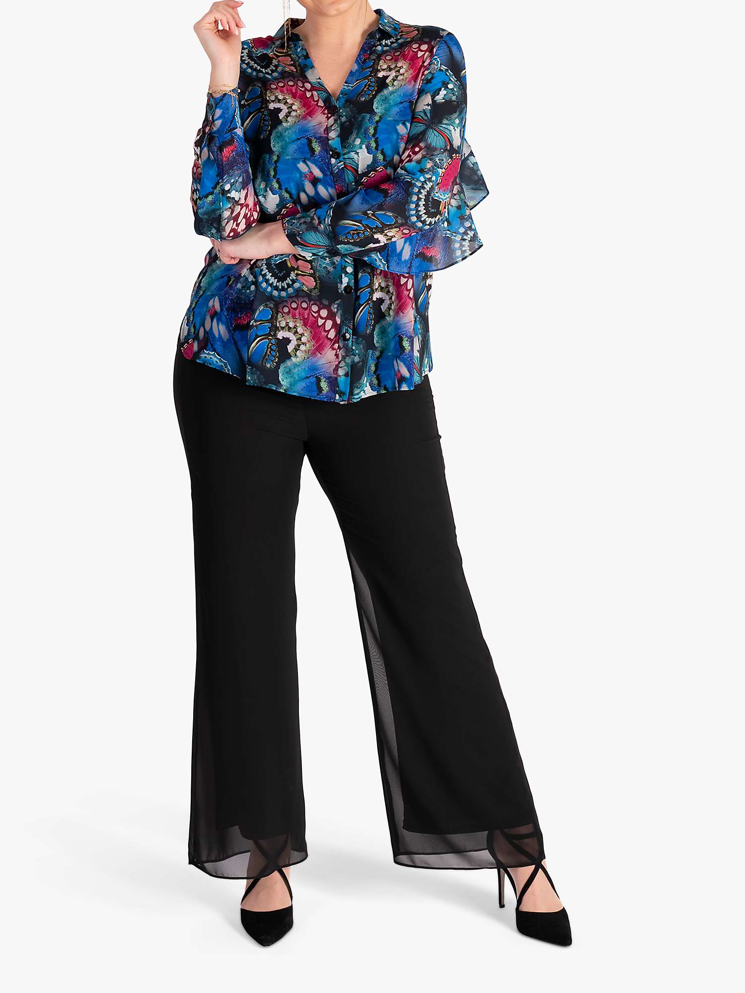 Buy chesca Butterfly Print Blouse, Multi Online at johnlewis.com